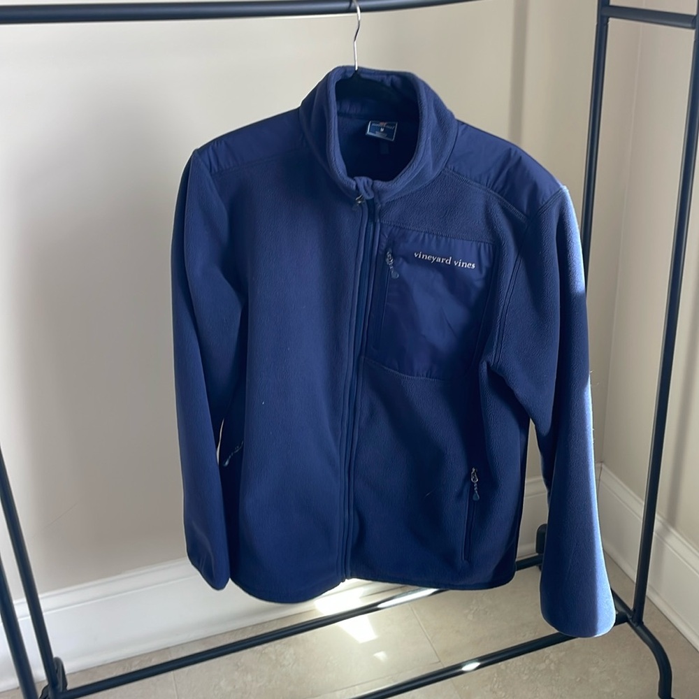 Vineyard vines zip up fleece jacket